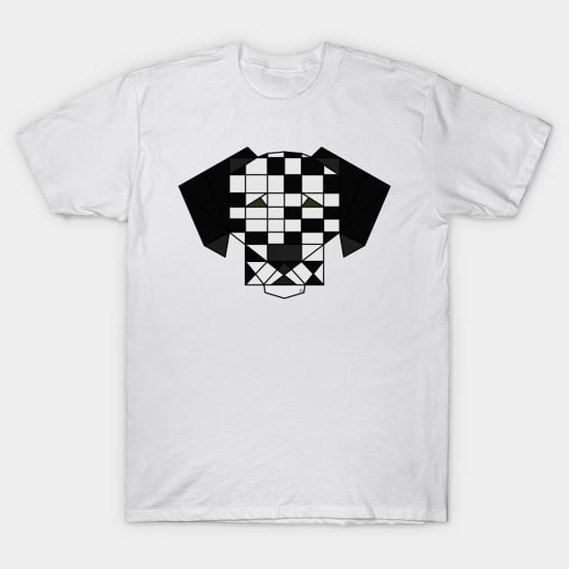 Dalmation - Geometric Abstract T-Shirt by fakelarry